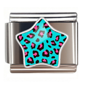 Silver Turquoise Leopard Star
