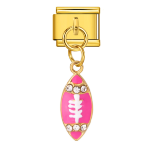 Pink Football Pendant