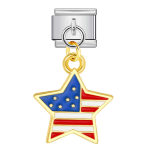 American Flag Star Pendant