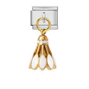 White Shuttlecock Pendant