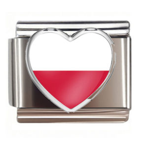 Poland Flag Heart