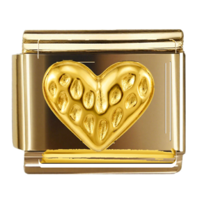 Textured Gold Heart