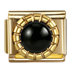 Black Round Cabochon