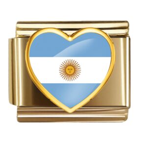 Argentina Flag Heart Link
