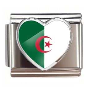 Algeria Flag Heart Link