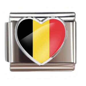 Belgium Flag Heart Link