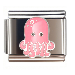 Pink Cartoon Octopus