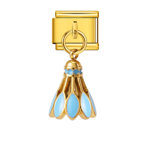 Blue Shuttlecock Pendant