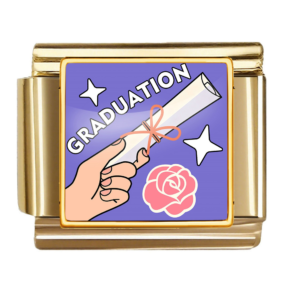 Graduation Diploma and Rose