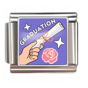 Graduation Diploma and Rose