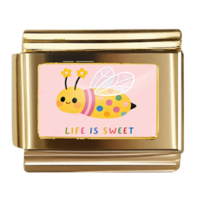 Colorful Bee with Text
