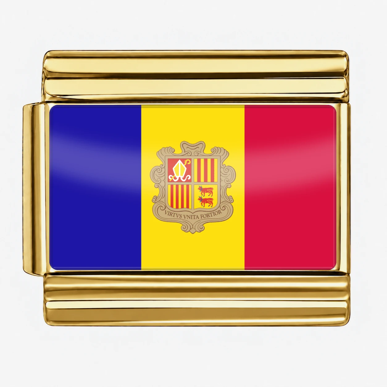 Andorra Flag - Gold