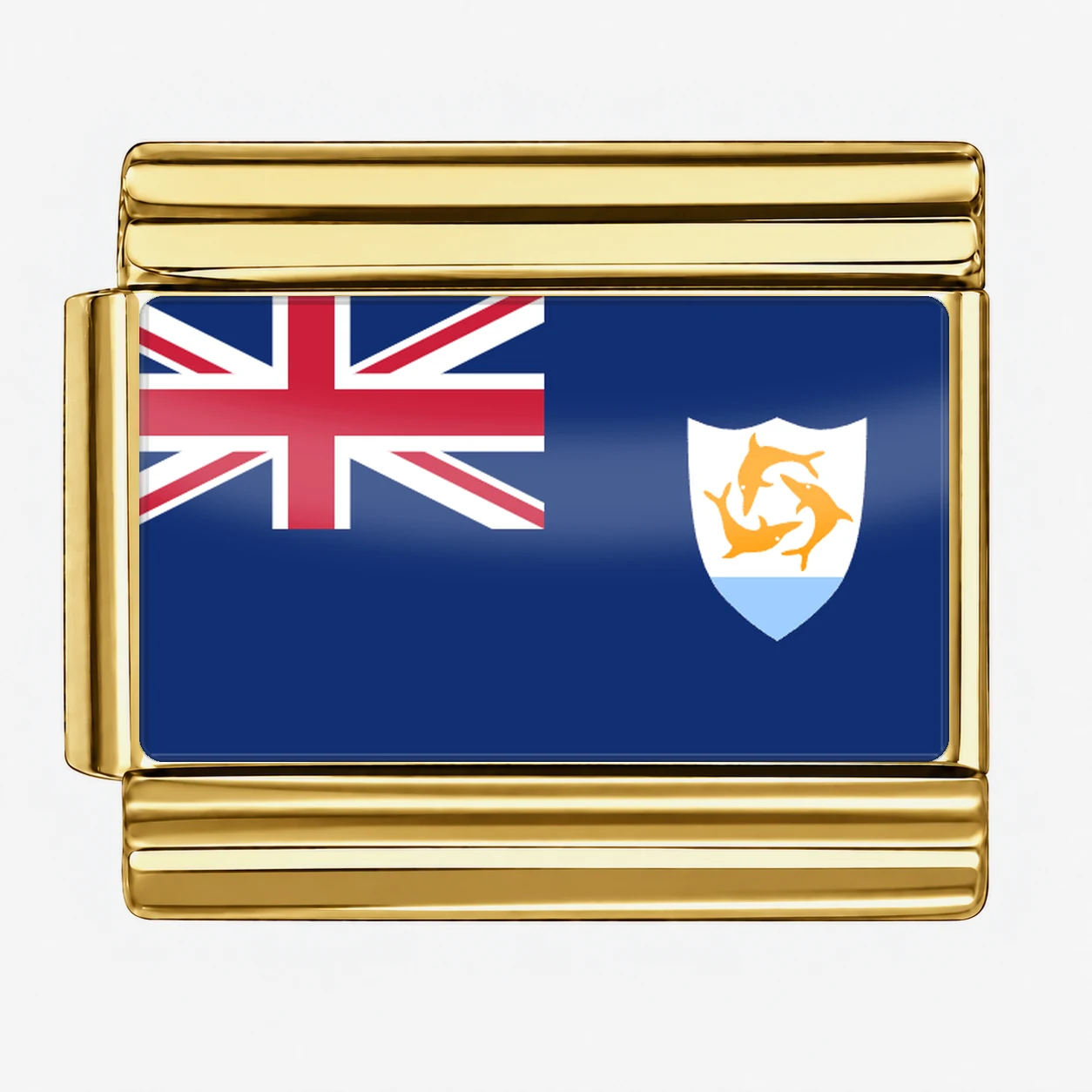 Anguilla Flag - Gold