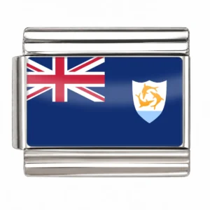 Anguilla Flag - Silver