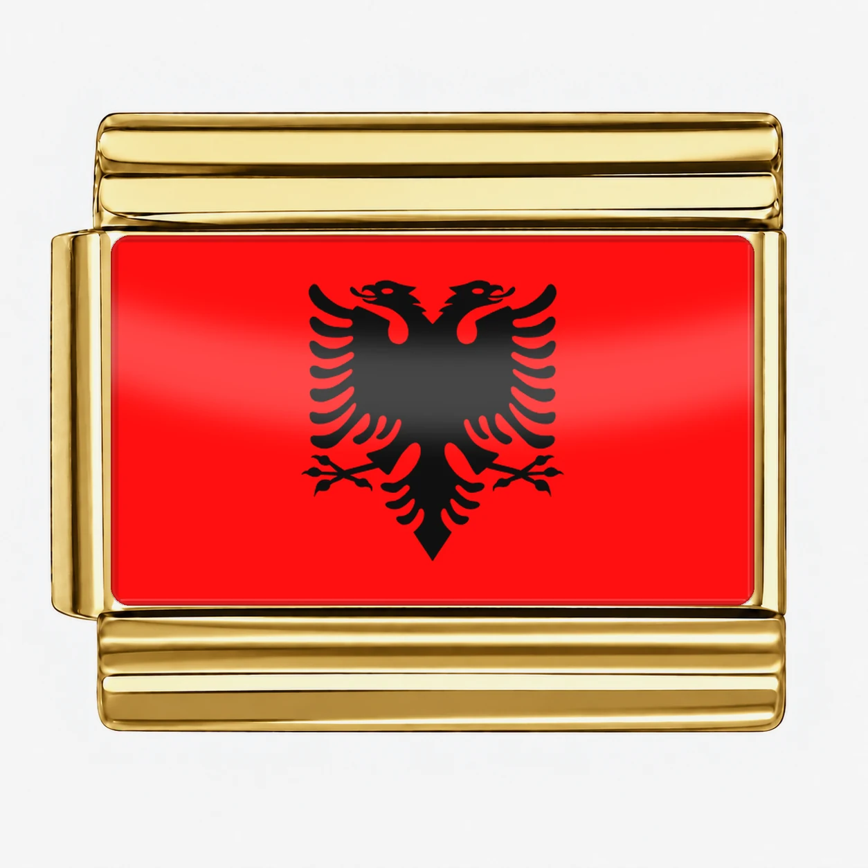 Albania Flag - Gold