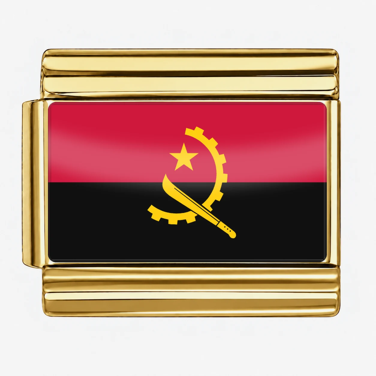 Angola Flag - Gold