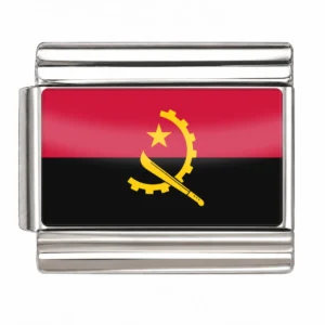 Angola Flag - Silver