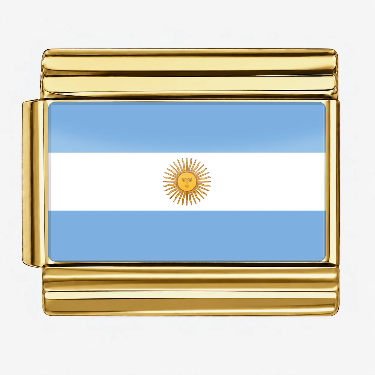Argentina Flag - Gold