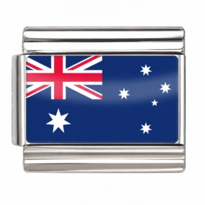Australia Flag - Silver