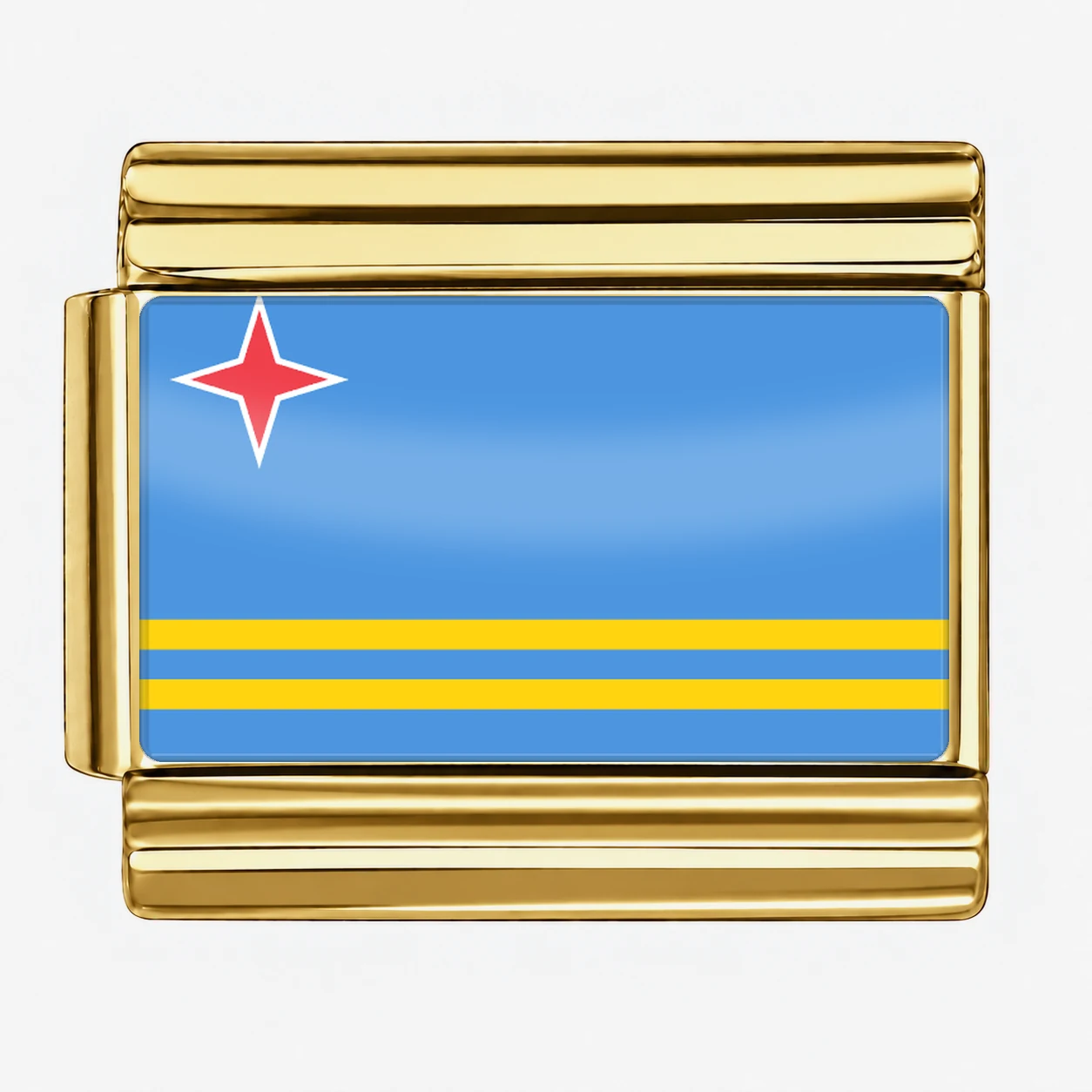 Aruba Flag - Gold