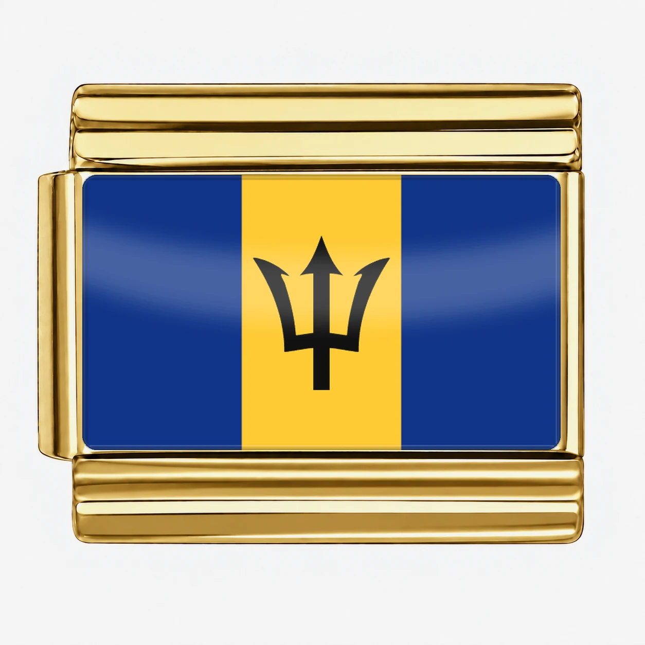 Barbados Flag - Gold