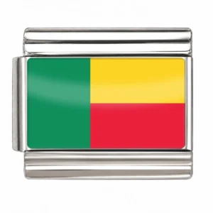 Benin Flag - Silver