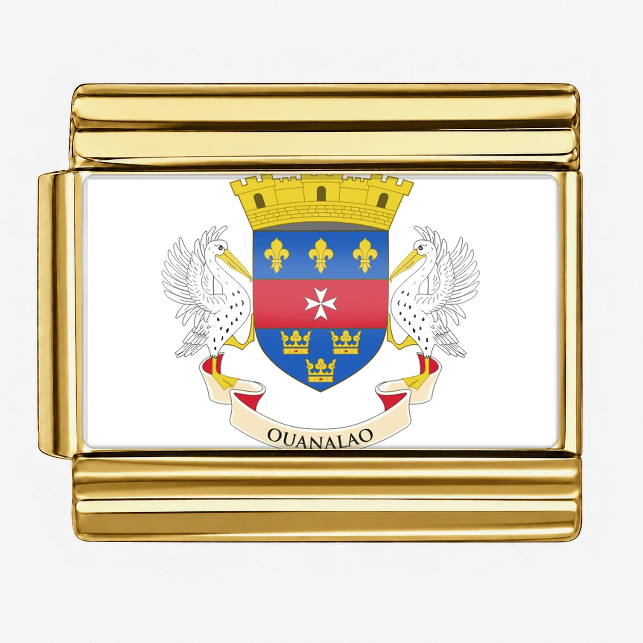 Saint Barthélemy Flag - Gold