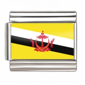 Brunei Flag - Silver
