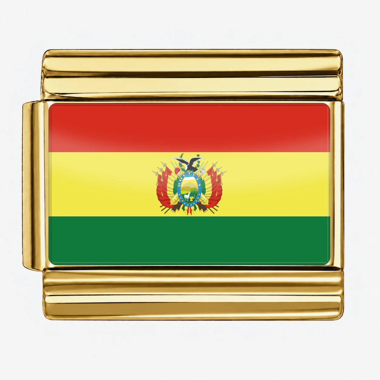 Bolivia Flag - Gold
