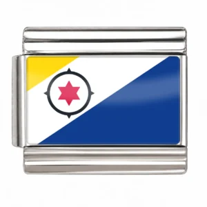 Caribbean Netherlands Flag - Silver