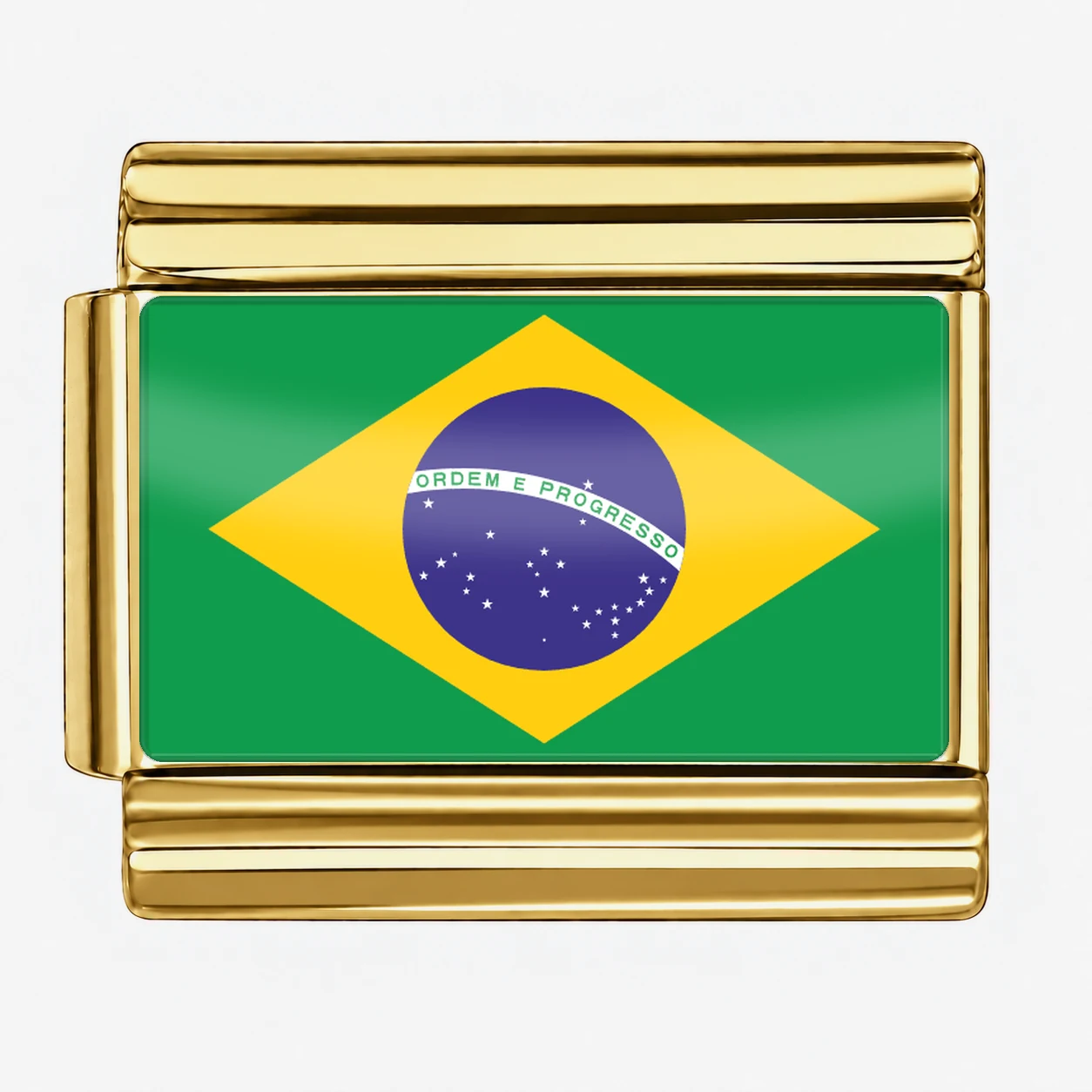 Brazil Flag - Gold