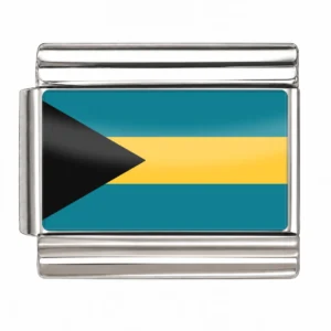 Bahamas Flag - Silver