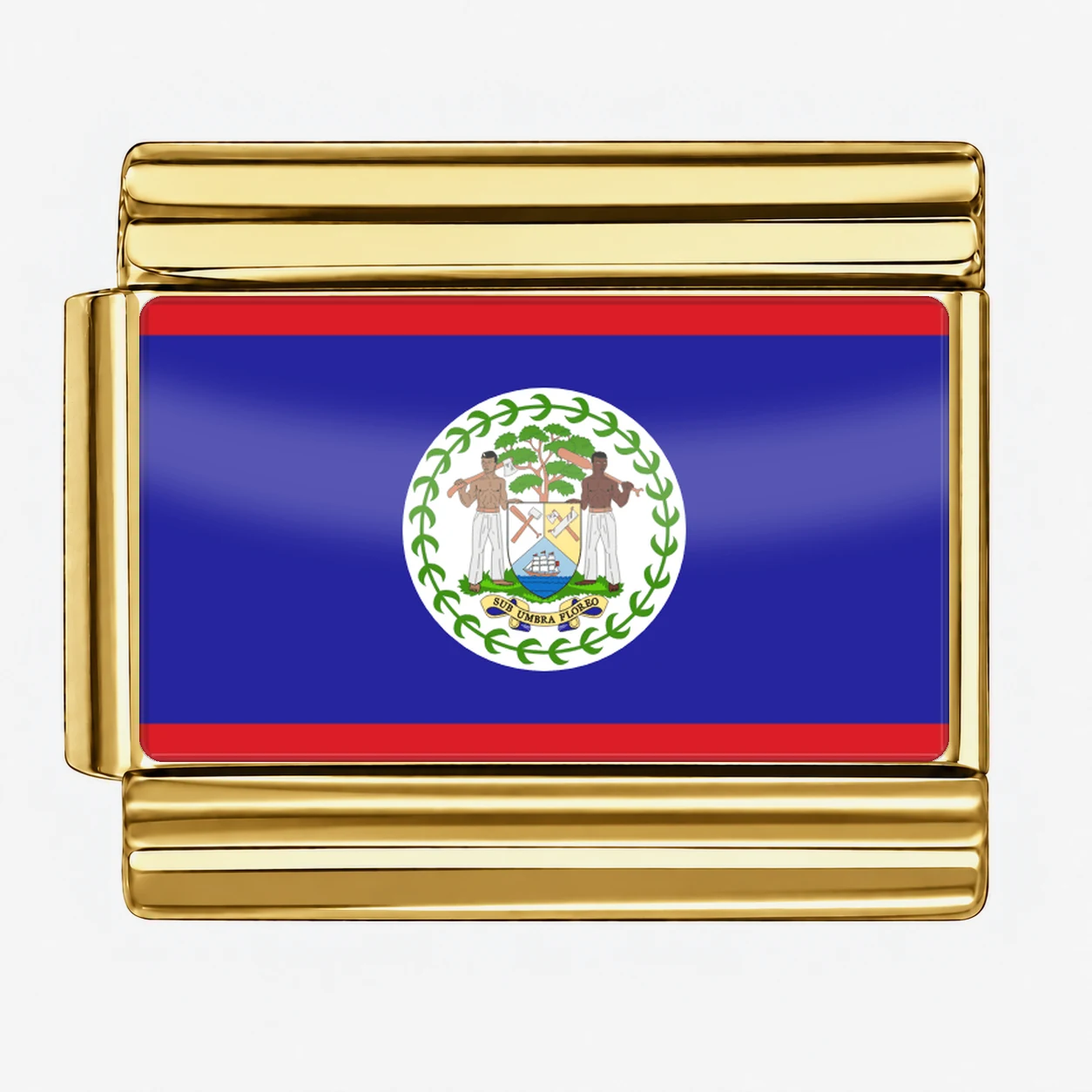 Belize Flag - Gold