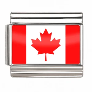 Canada Flag - Silver
