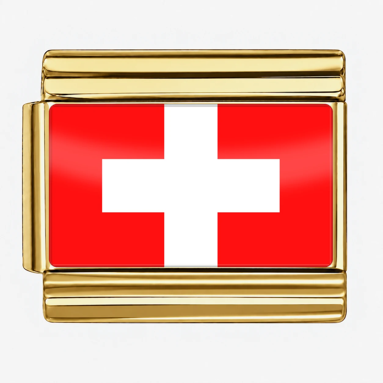Switzerland Flag - Gold