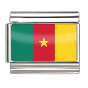 Cameroon Flag - Silver