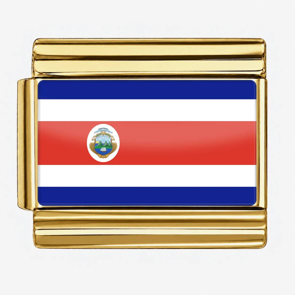 Costa Rica Flag - Gold