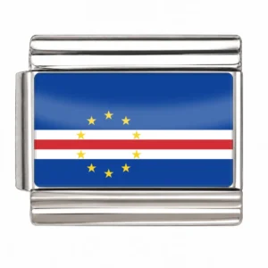 Cape Verde Flag - Silver