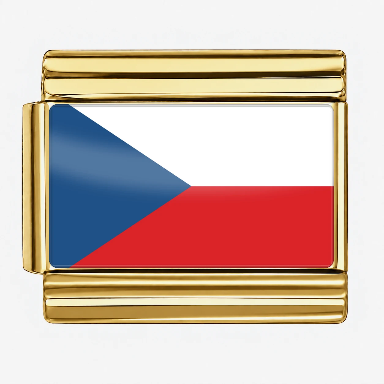 Czechia Flag - Gold