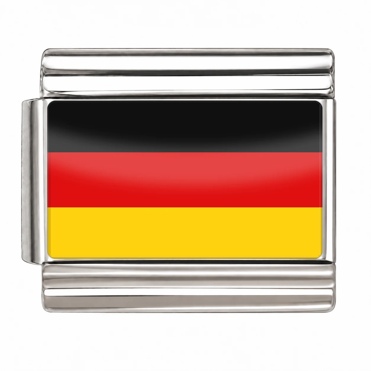 Germany Flag - Silver