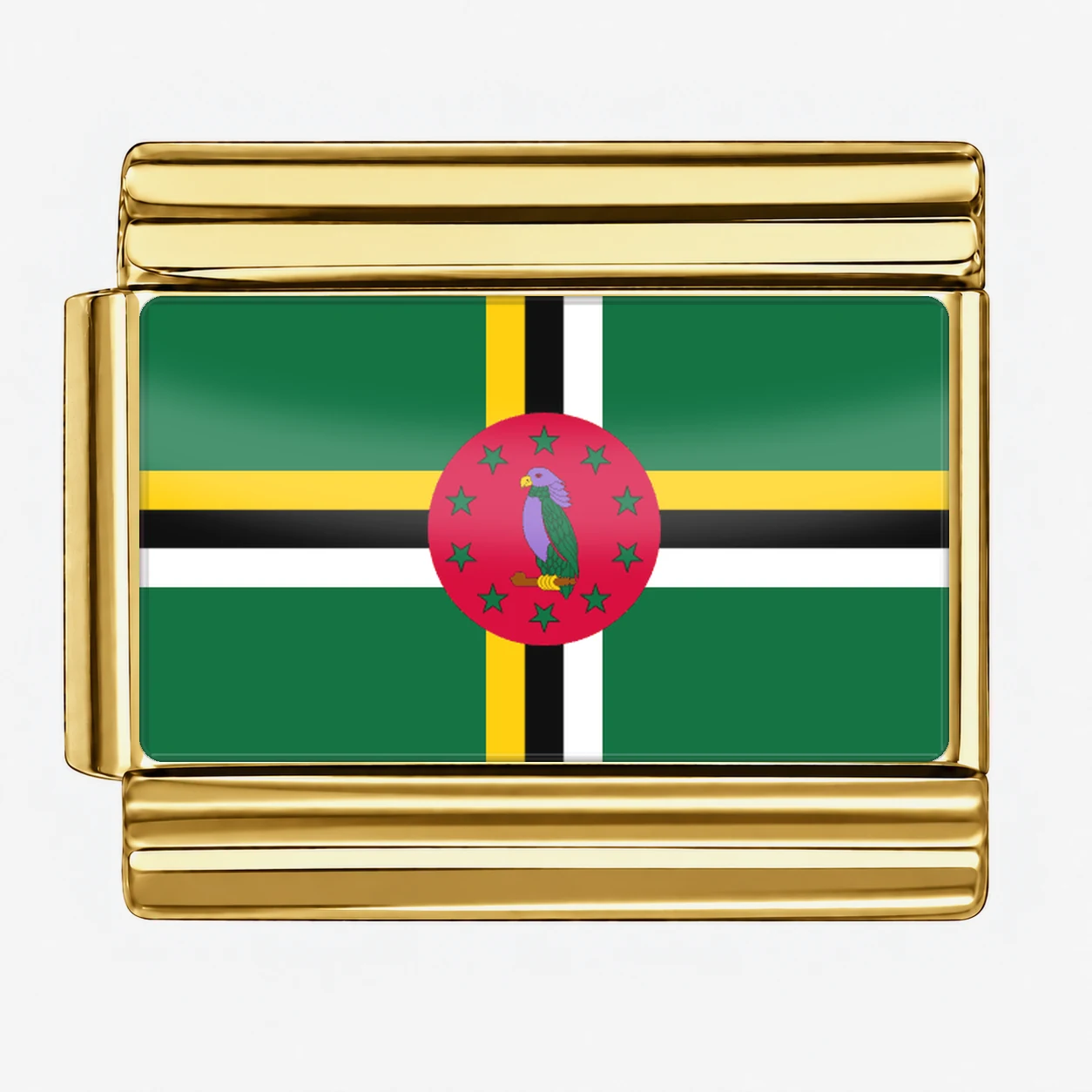 Dominica Flag - Gold