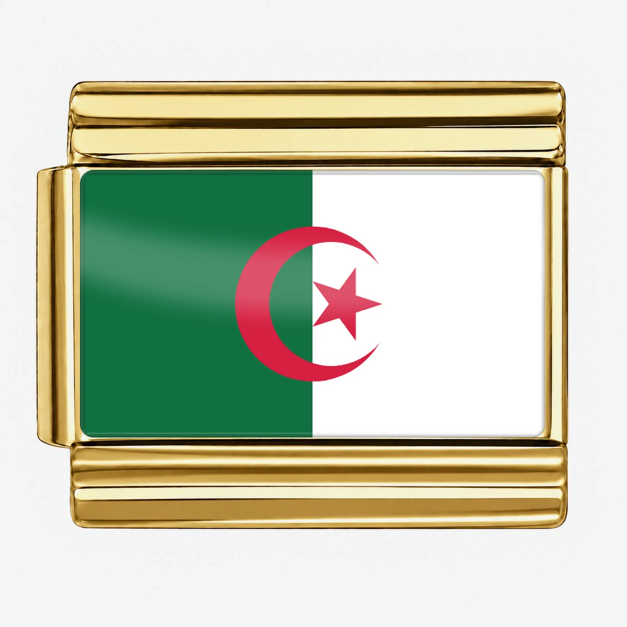 Algeria Flag - Gold