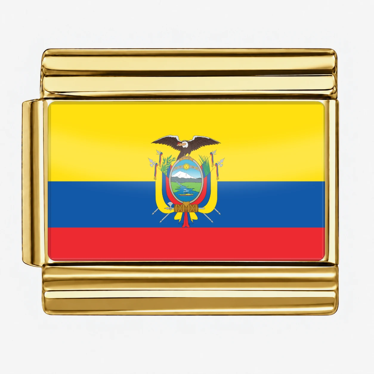 Ecuador Flag - Gold