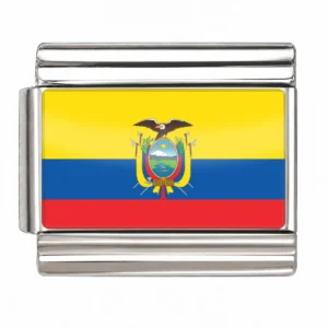 Ecuador Flag - Silver