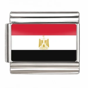 Egypt Flag - Silver