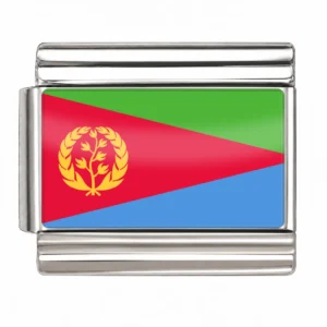 Eritrea Flag - Silver