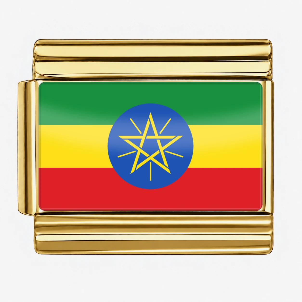 Ethiopia Flag - Gold