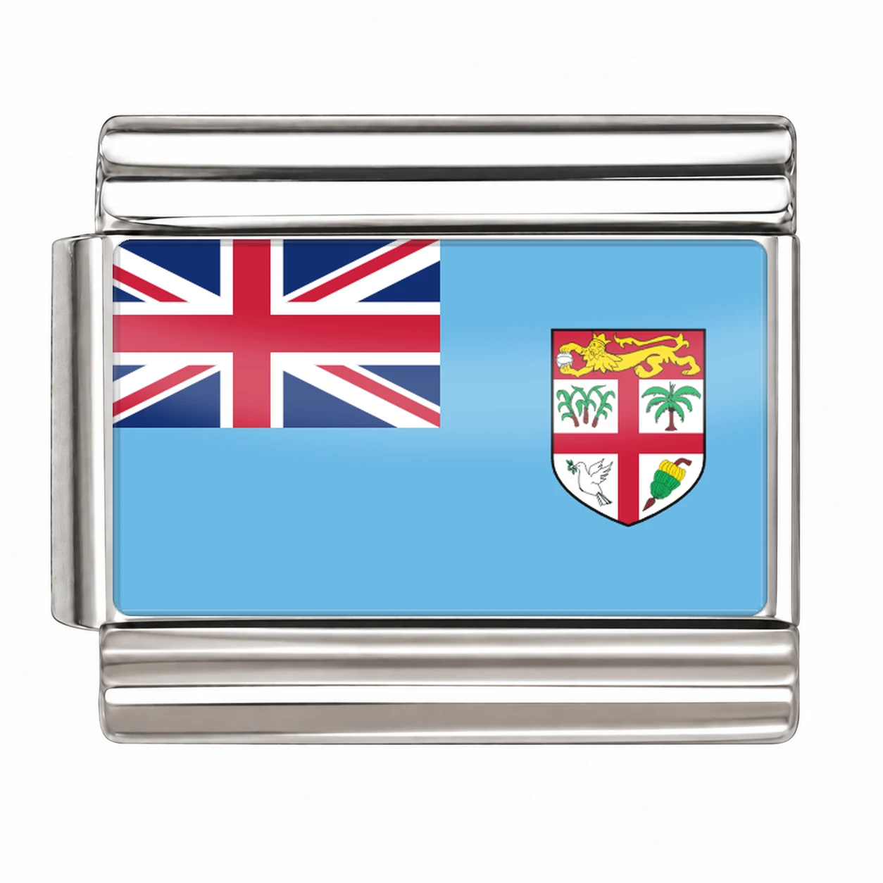 Fiji Flag - Silver