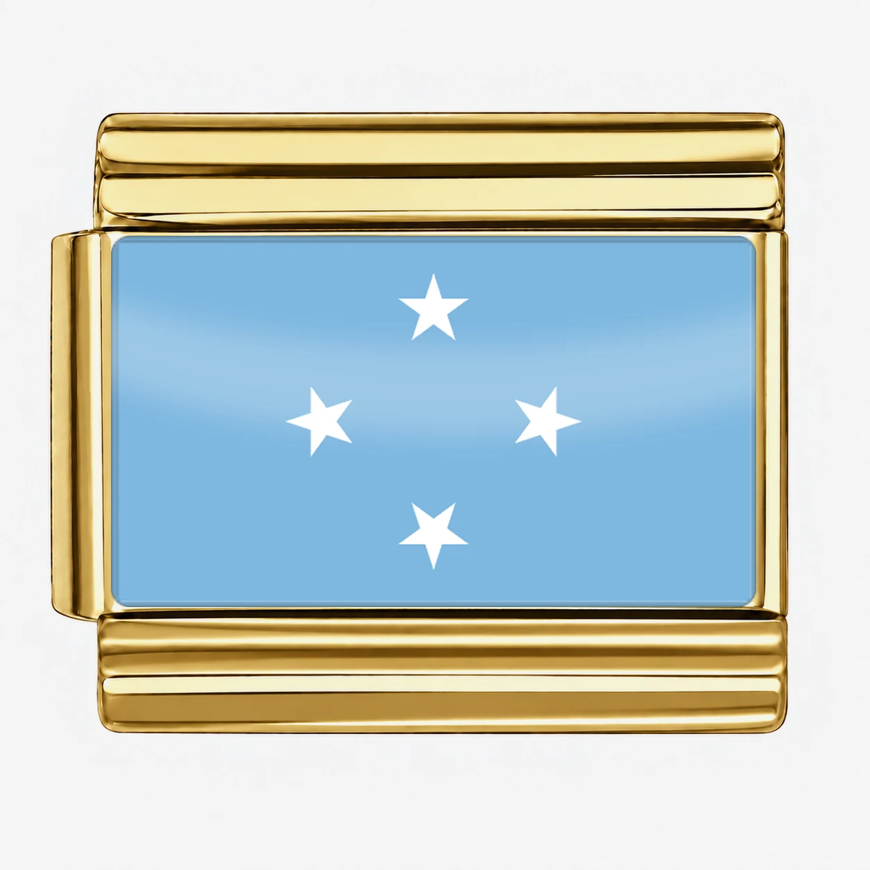 Micronesia Flag - Gold