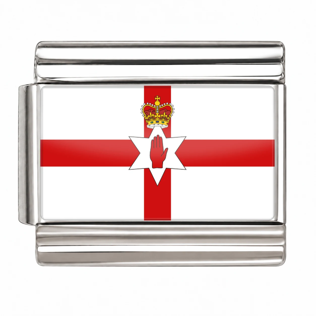 Northern Ireland Flag - Silver